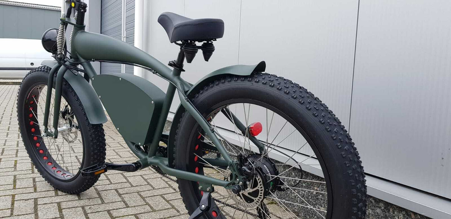 Vintage-Cruiser Ebike | Groen