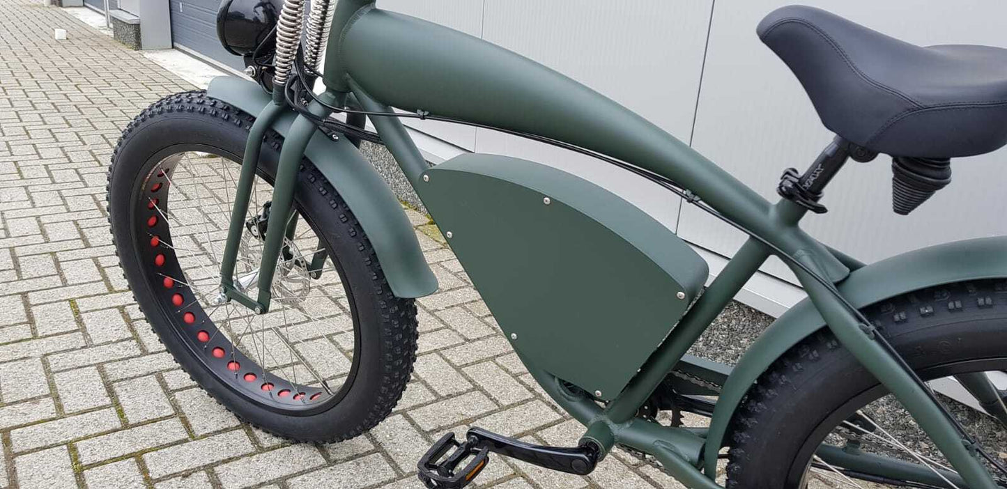 Vintage-Cruiser Ebike | Groen