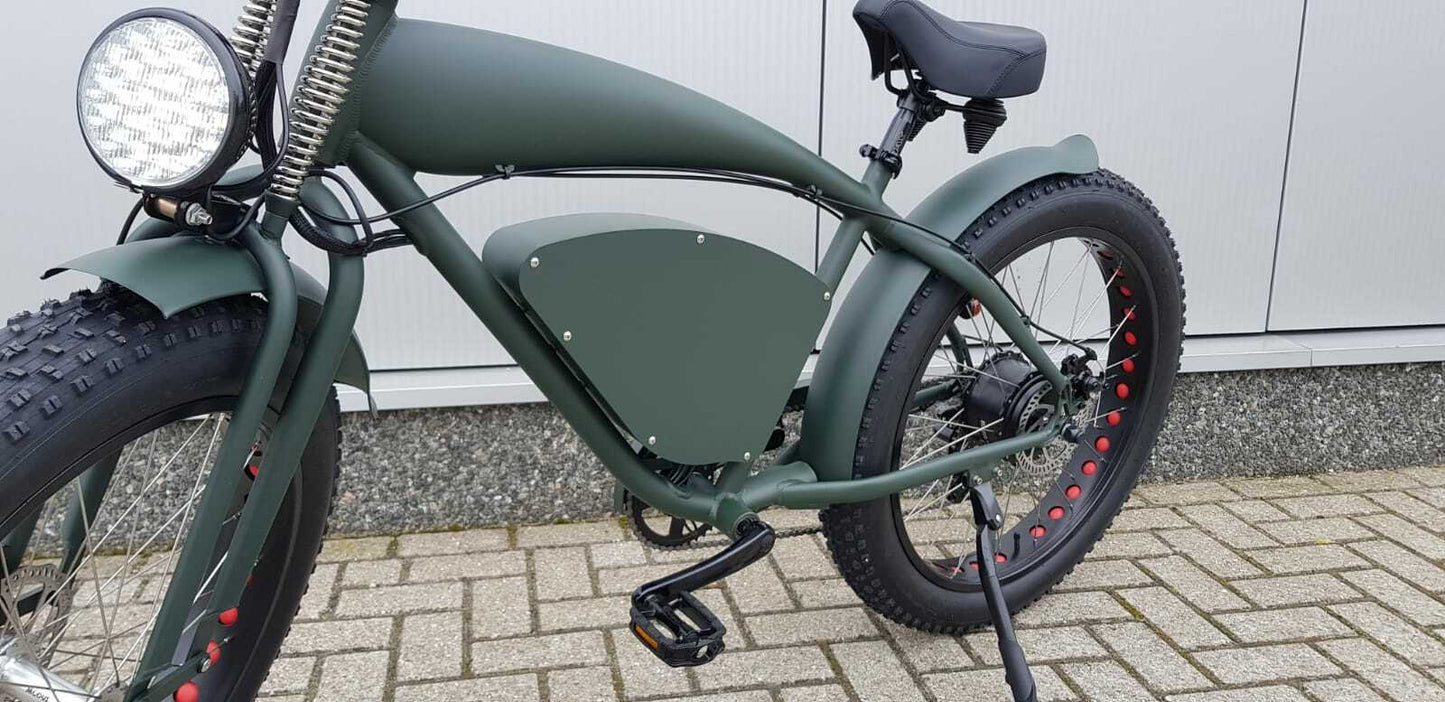 Vintage-Cruiser Ebike | Groen