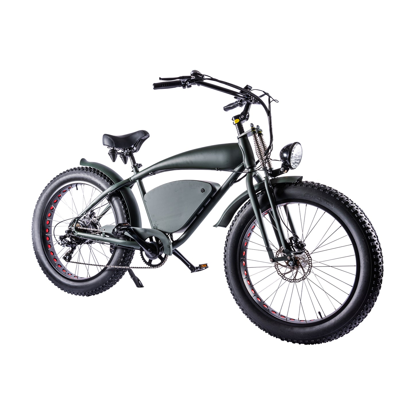 Vintage-Cruiser Ebike | Groen