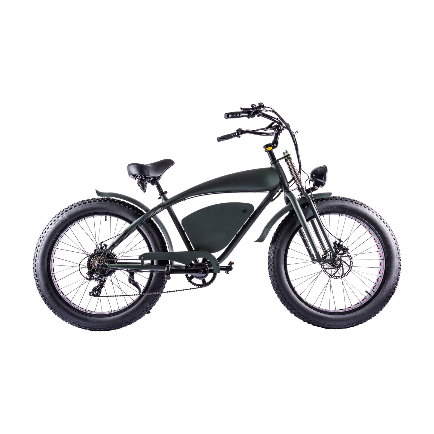 Vintage-Cruiser Ebike | Groen