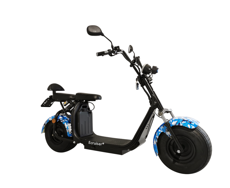 Ecruiser X1 - Camouflage blauw/wit