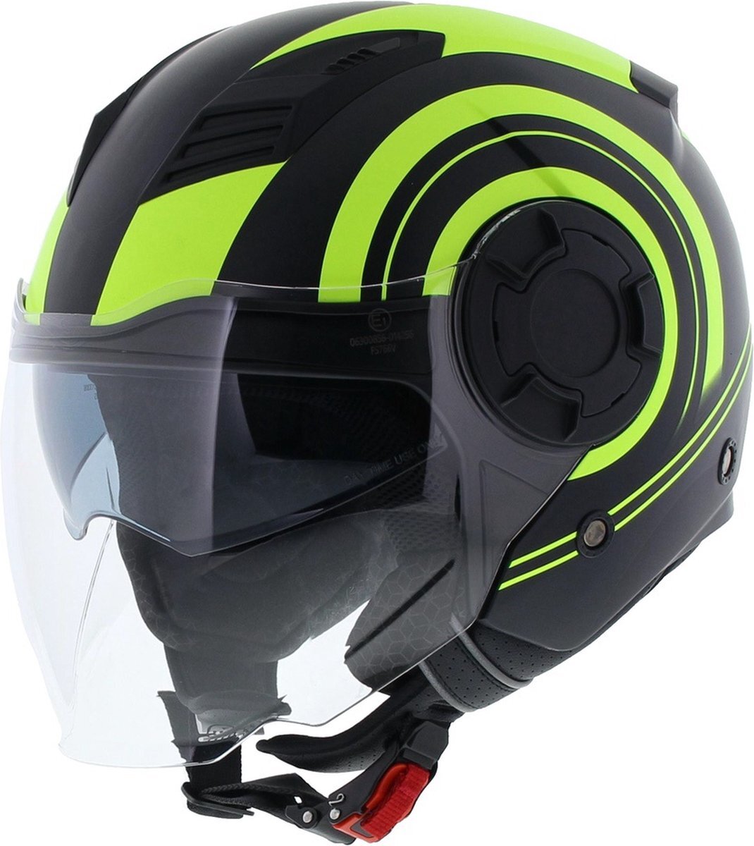 Vito Bruzano moda helm: Zwart - Groen