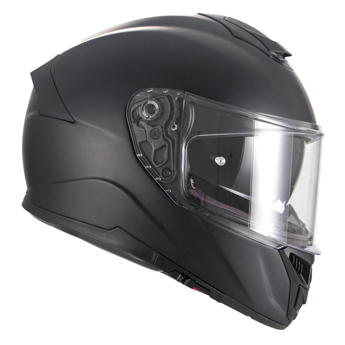 Helm vito grande oversize + zonnevizier mat zwart