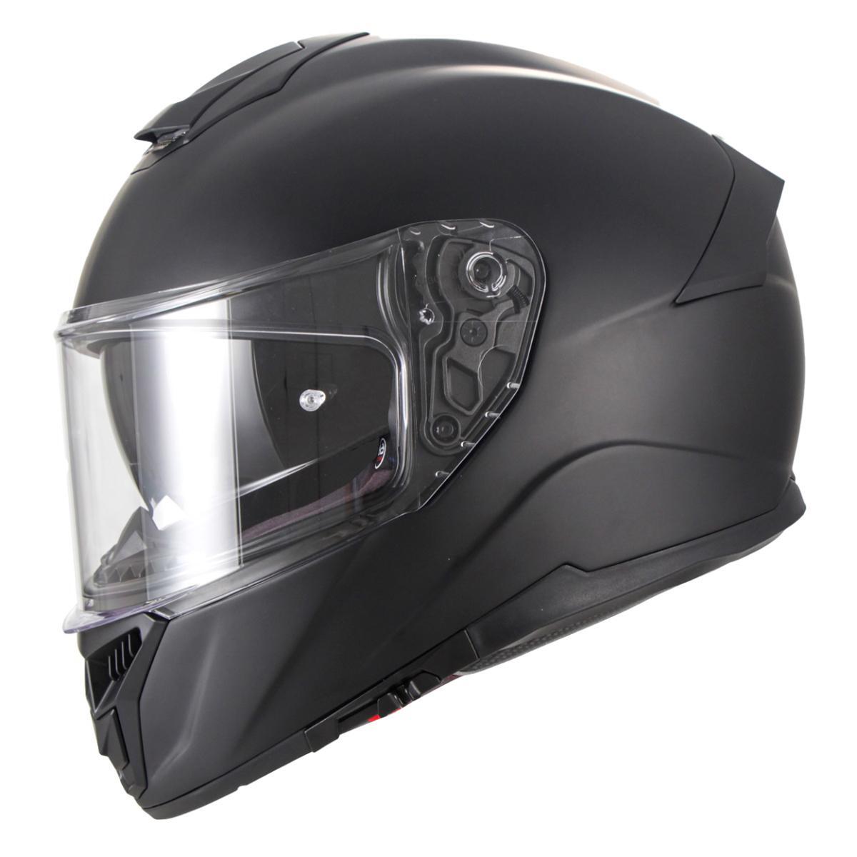 Helm vito grande oversize + zonnevizier mat zwart