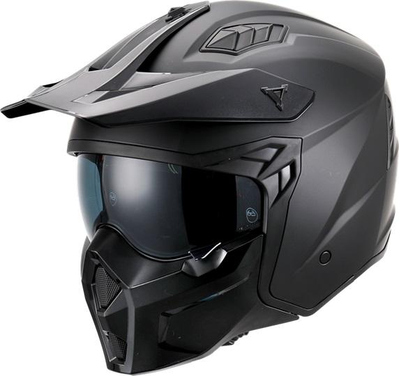 Vito Predator helm: Matt zwart