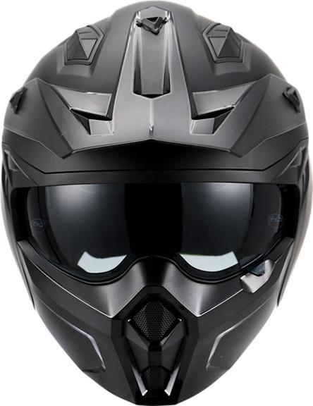 Vito Predator helm: Matt zwart