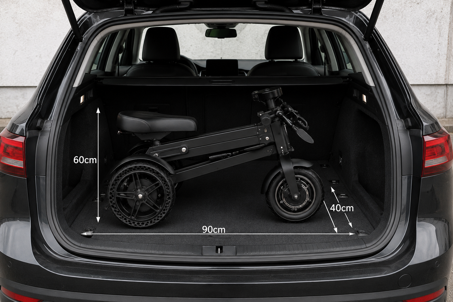Opvouwbare 3wiel scooter - EQ Fold