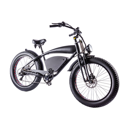 Vintage-Cruiser Ebike | Zwart