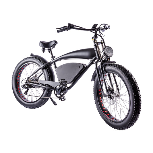 Vintage-Cruiser Ebike | Zwart
