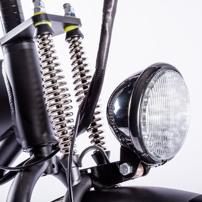 Vintage-Cruiser Ebike | Zwart Rood