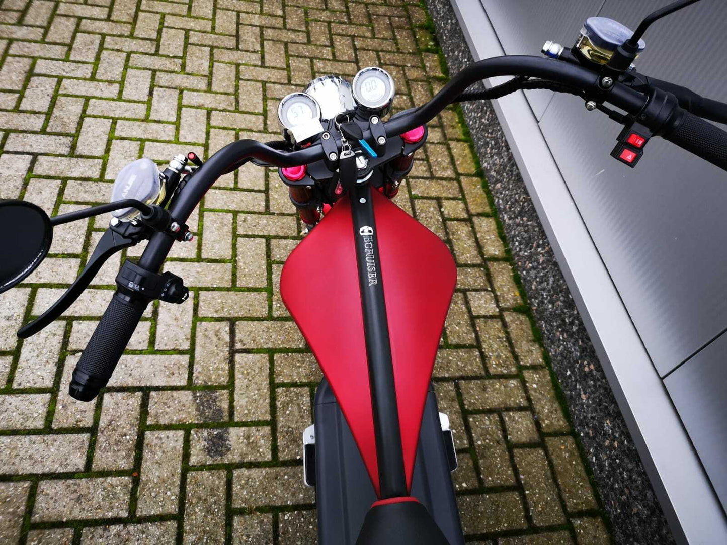 Echopper Mat Rood + Custom seat