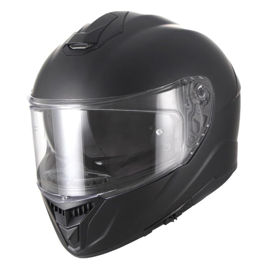Helm vito grande oversize + zonnevizier mat zwart