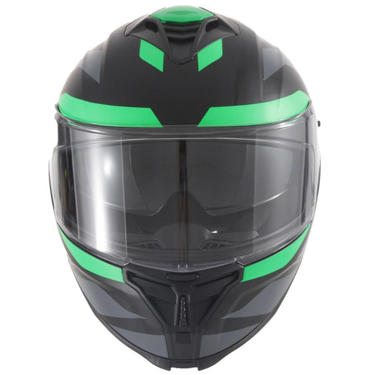 Helm vito presto integraal + zonnevizier mat groen/zwart