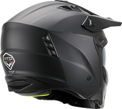 Vito Predator helm: Matt zwart