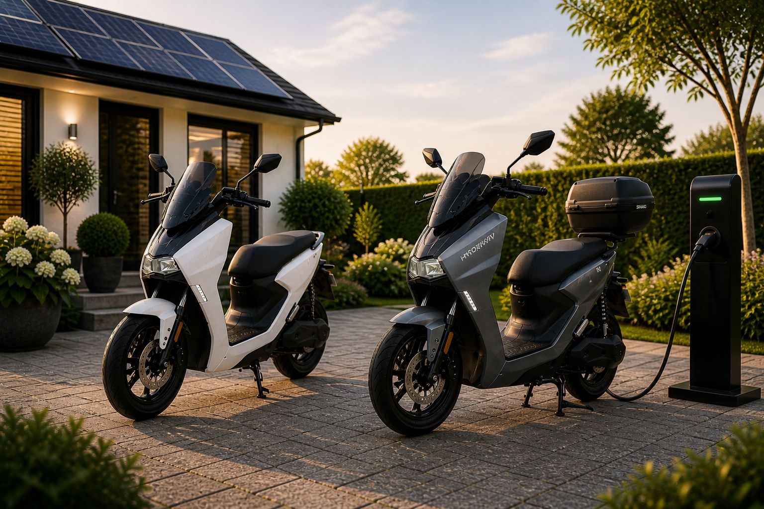 Avondrit op de e-scooter