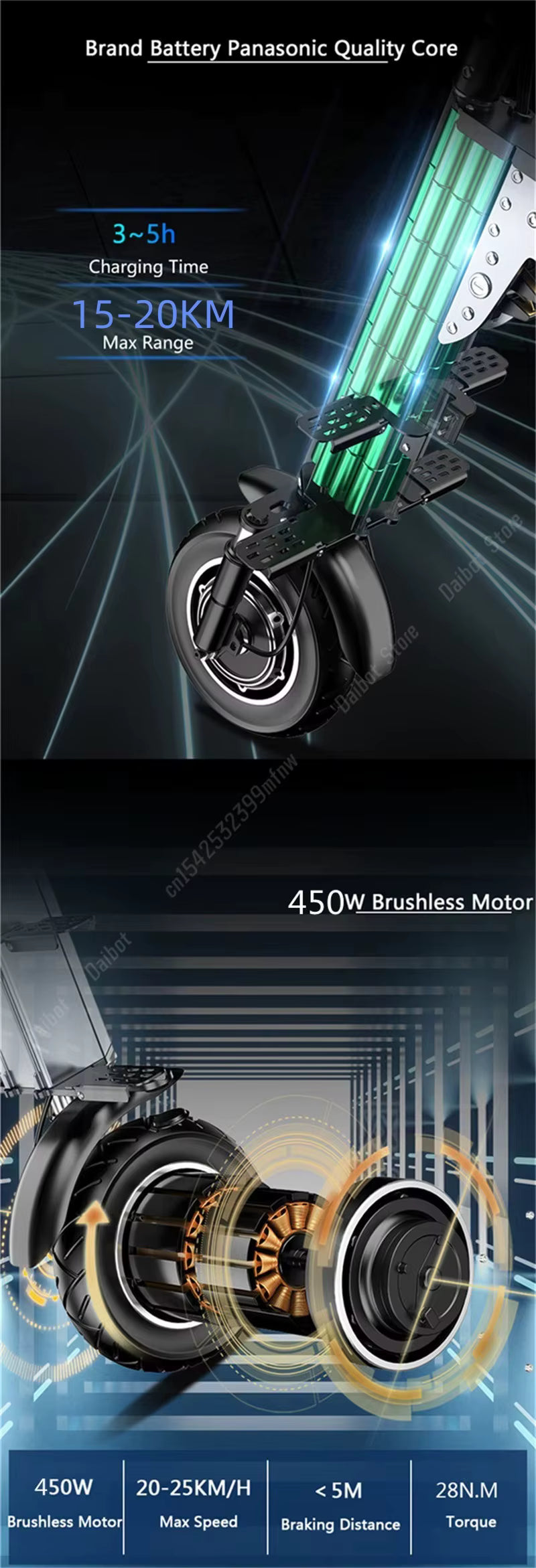 Opvouwbare 3wiel scooter - EQ Fold