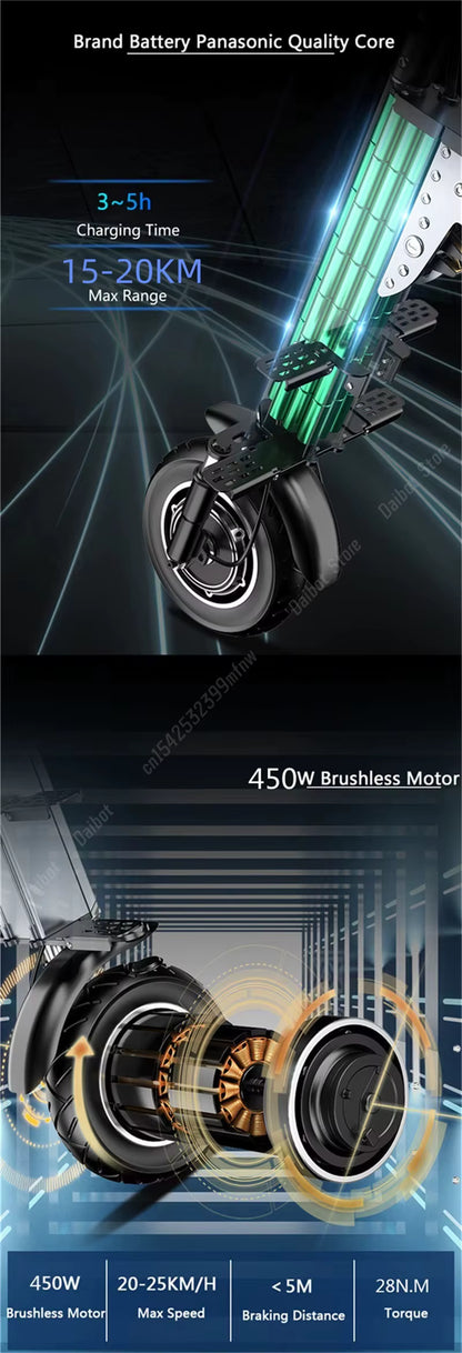 Opvouwbare 3wiel scooter - EQ Fold