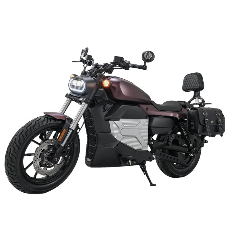 Voltera Bordeaux edition e-bike in driekwart vooraanzicht op witte achtergrond